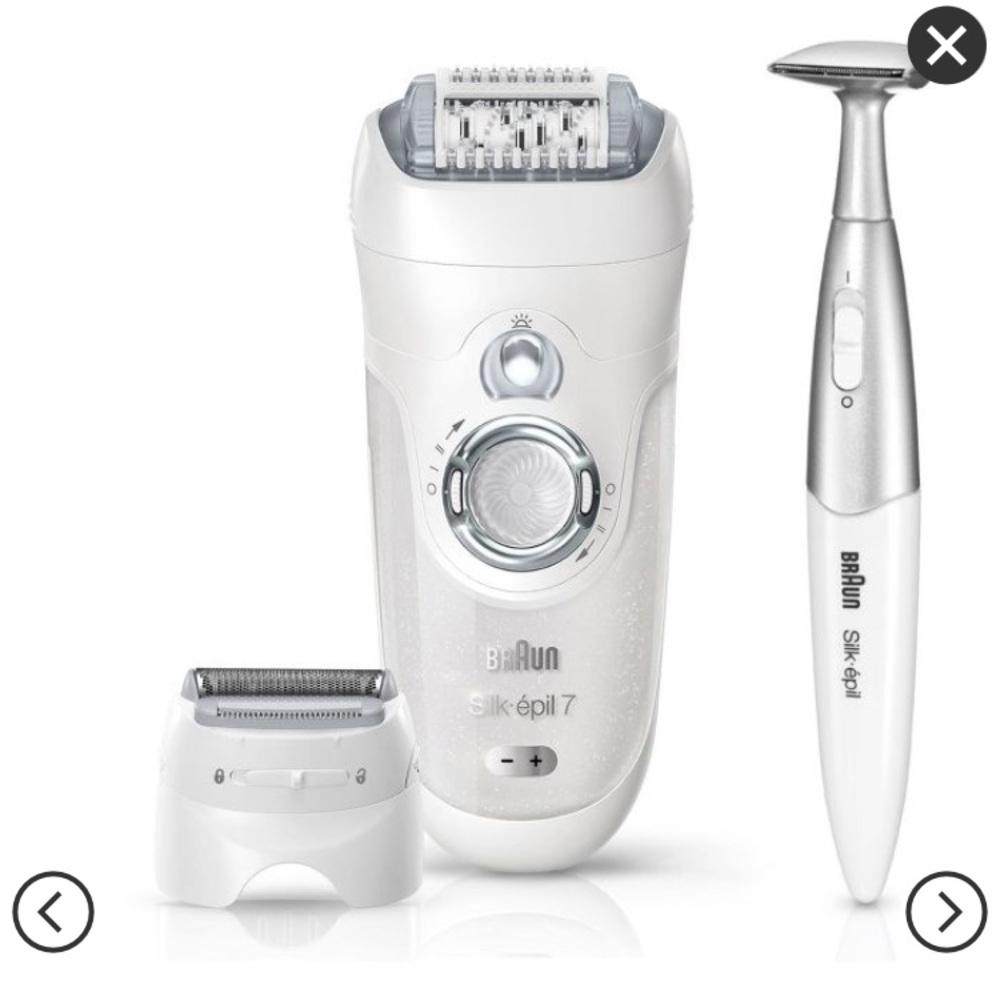 Braun Silk Epil-7 Wet And Dry Epilator with extras
